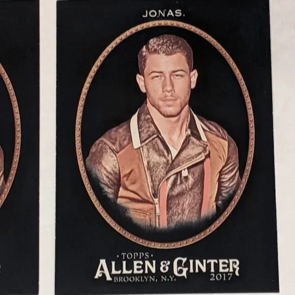 NICK JONAS Brothers 2017 Topps Allen & Ginter X Black Border Parallel #214 Cards - Picture 3 of 12